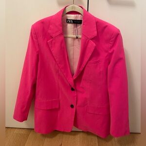 Zara women’s pink blazer NEW size small S